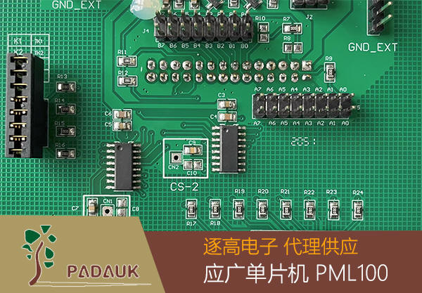 應廣單片機 PML100 8位 OTP SuLED IO 特性,系統功能 ,CPU 特點,封裝信息,時鐘源：內部高頻 RC 振蕩器，內部低頻 RC 振蕩器和外部晶體震蕩（XTAL 模式）