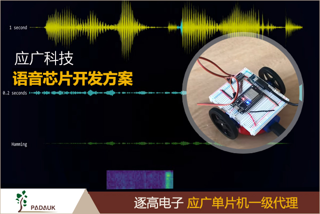 語音單片機方案,應廣科技芯片型號PMS121的應用說明,1.5KW OTP 程序儲存器,PB0提供NMOS開漏及PB7提供PMOS特大電流輸出,ADC模塊時有6個寄存器需要配